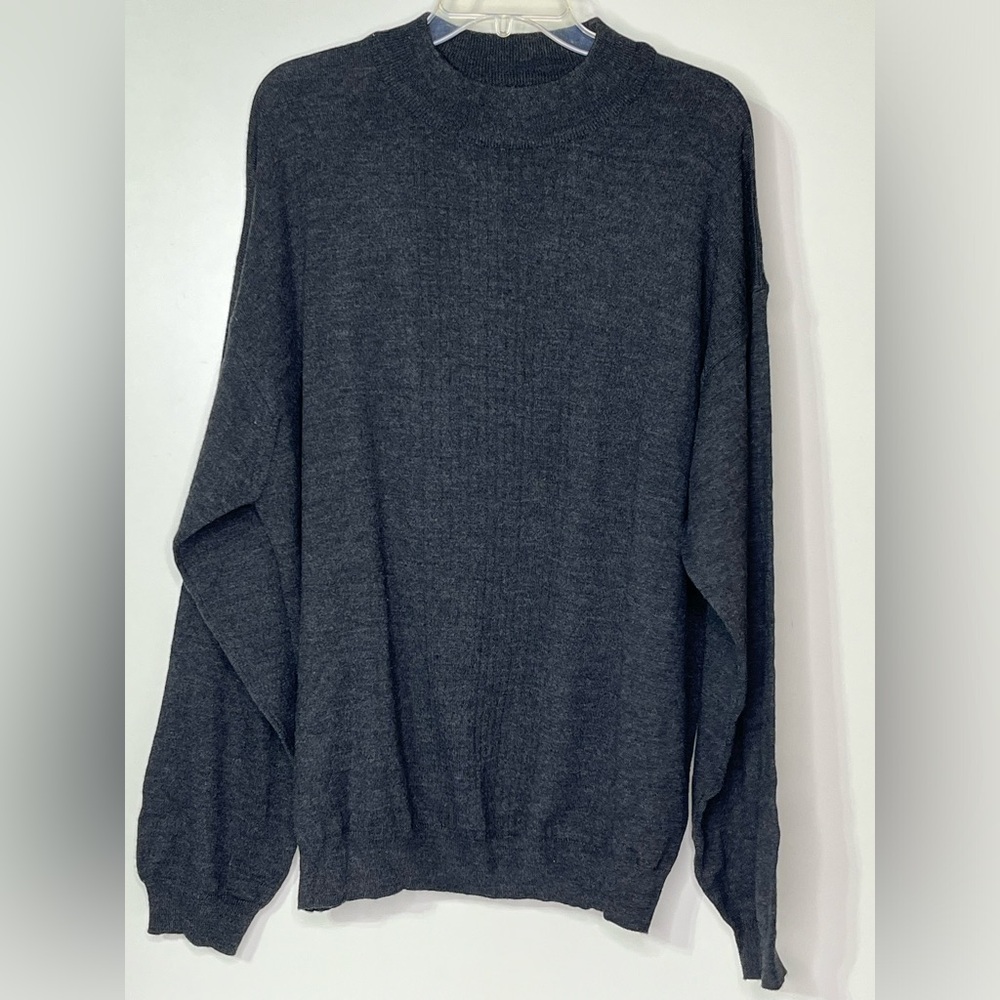 Covington Gray‎ Long Sleeve Merino Wool Blend Men's XXL Made In Italy